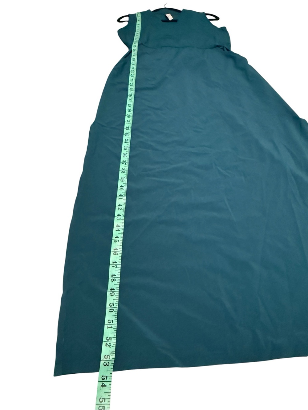 Athleta Teal Sleeveless Maxi Dress with Tie-Back Waist - Picture 9 of 10